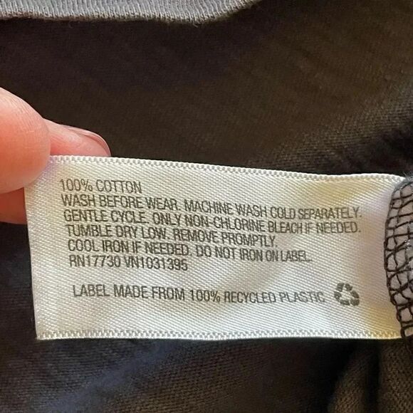 Universal Thread Charcoal Gray V-Neck Short Sleeves Cotton M # 1351 - Picture 10 of 12